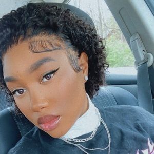 Curly Human Hair Pixie Wig